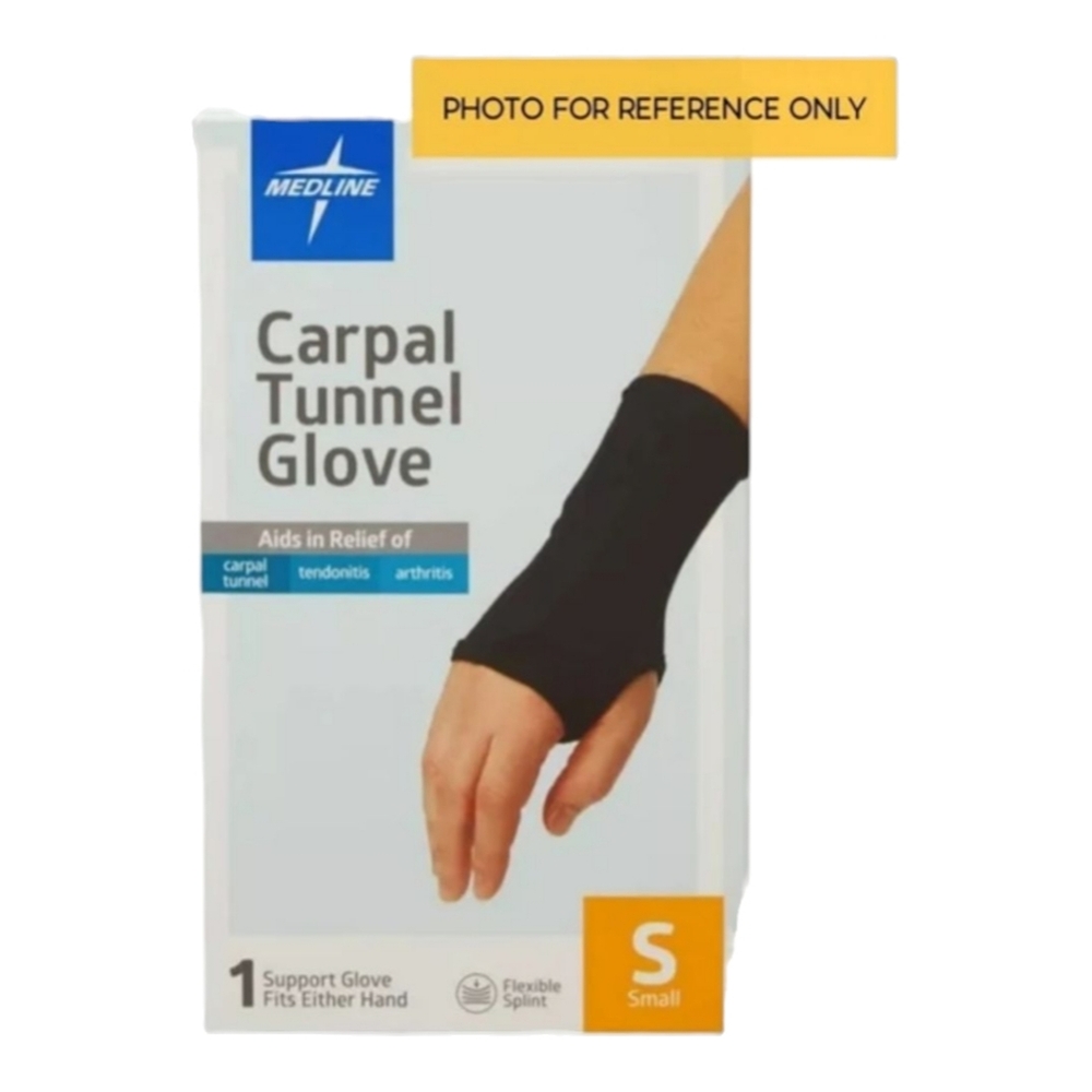 Medline Carpal Tunnel Glove Splint Small Either Hand Tendonitis Arthritis Latex